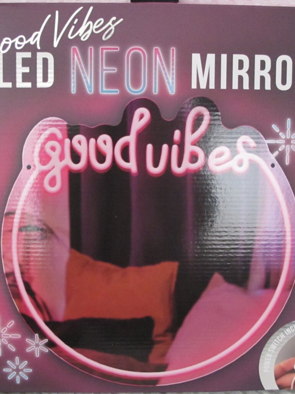 Gabba Goods Good Vibes LED Neon Mirror